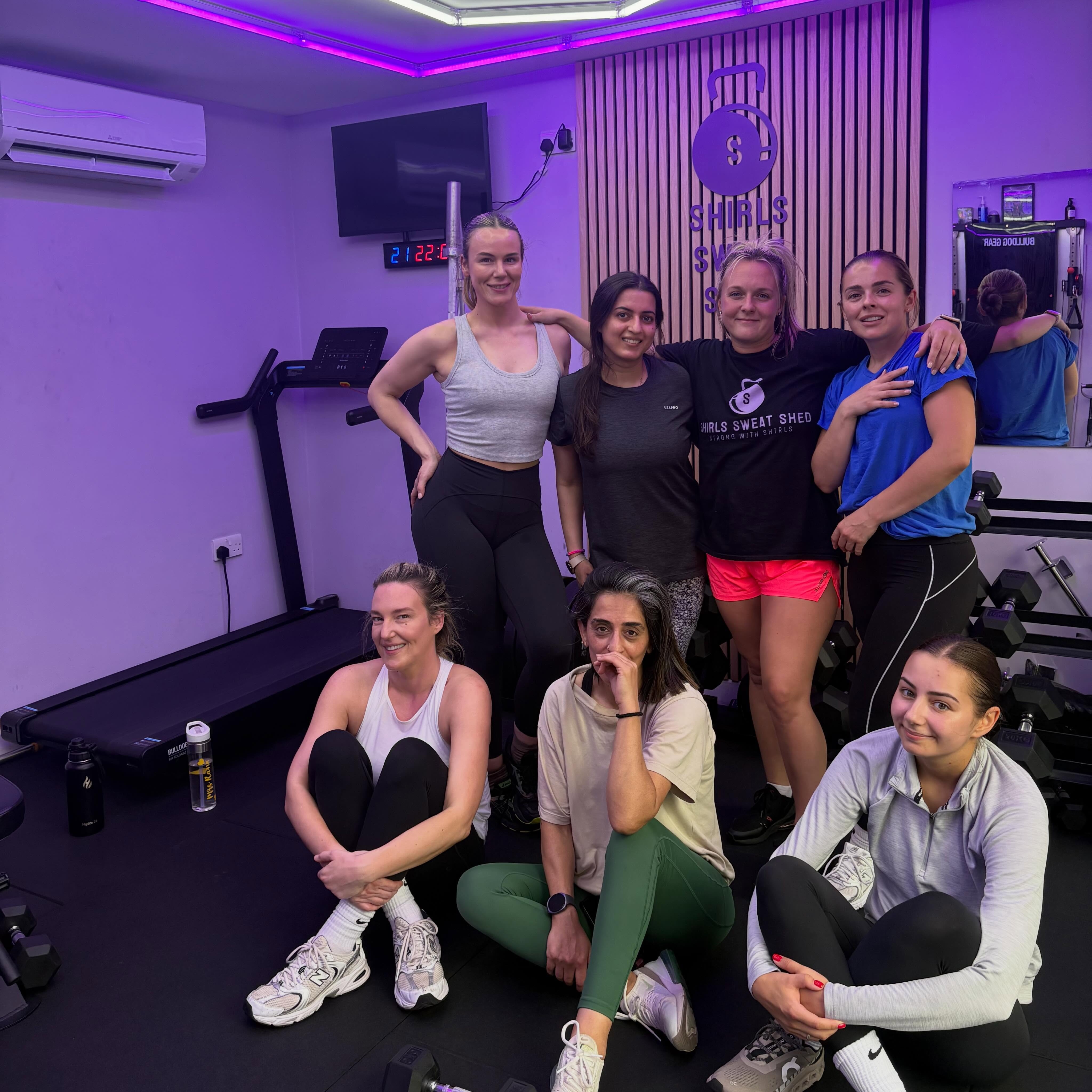 A Pilates group session in The Shed